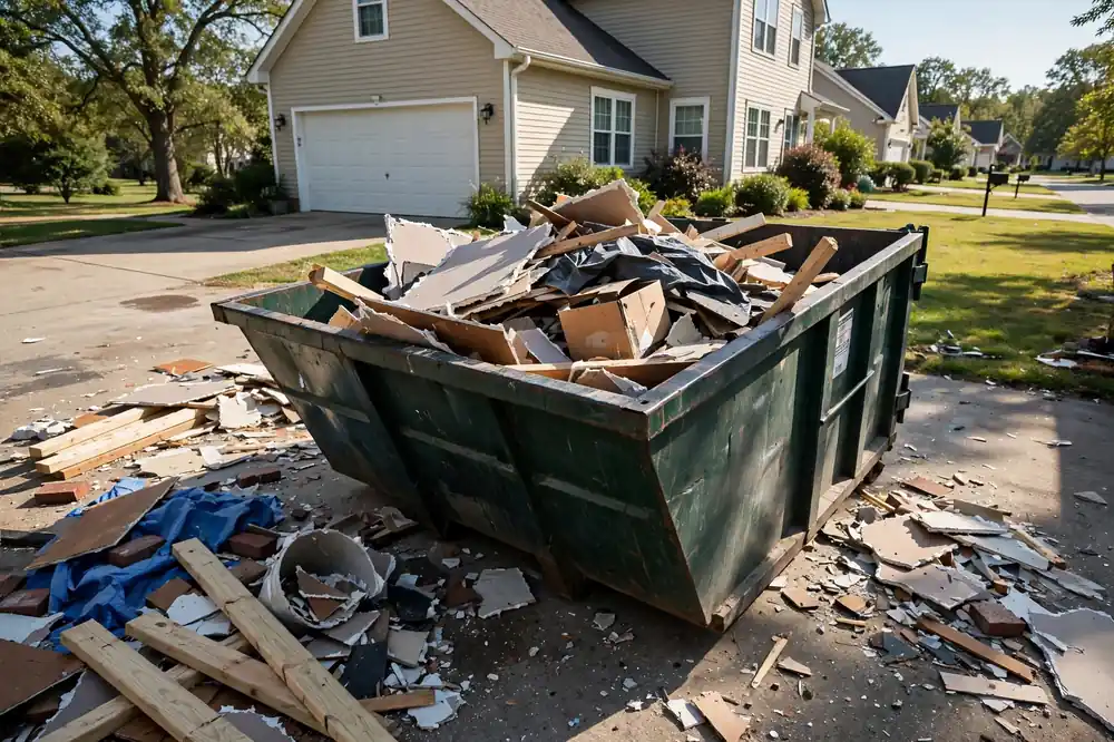 15-yard dumpster rental for a home renovation in Asheboro NC