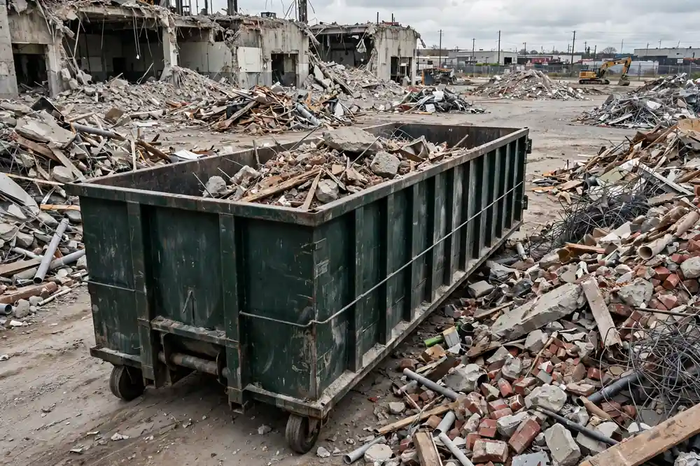 40-yard dumpster rental for a demolition project in Asheboro, North Carolina