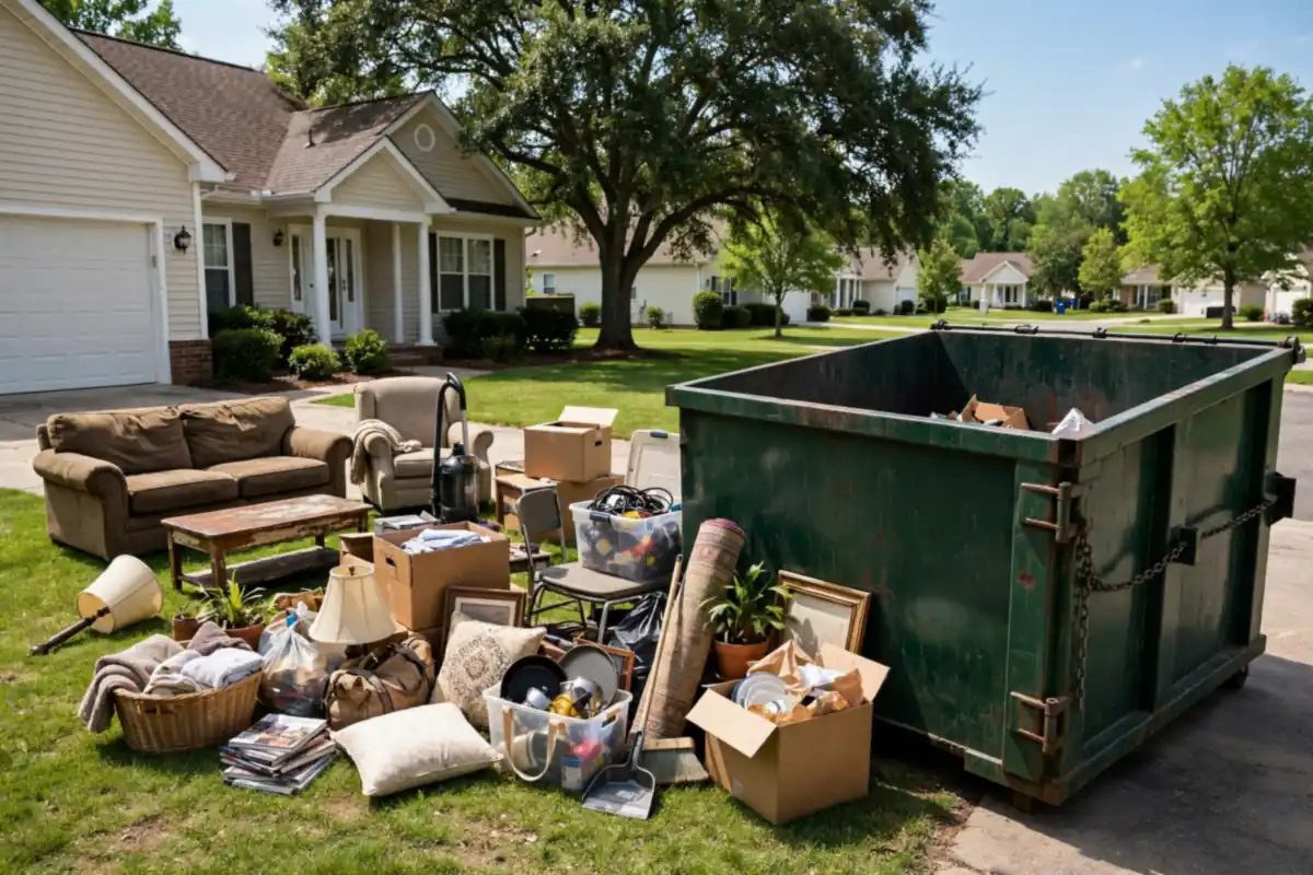 30 yard dumpster for a whole-house cleanout in Asheboro, NC