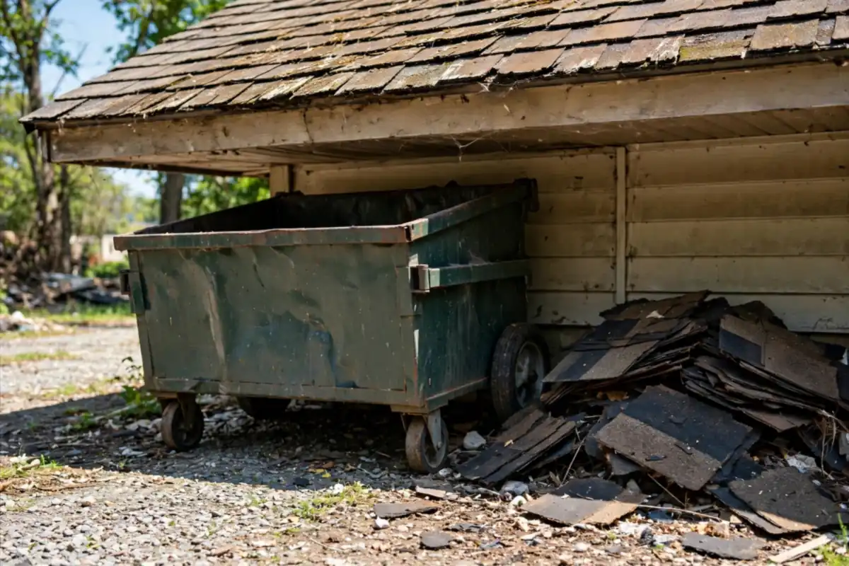 10 yard dumpster for a small roofing job in Asheboro, NC